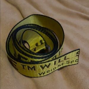 Unisex Off white industrial belt